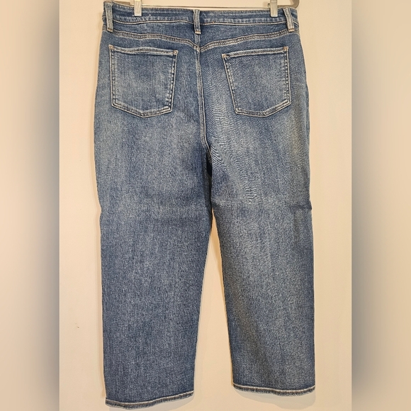 Chico's Women's Size 14R High Rise Straight Leg Crop Jeans Denim - Picture 4 of 9